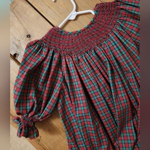 Plaid Smocked Dress